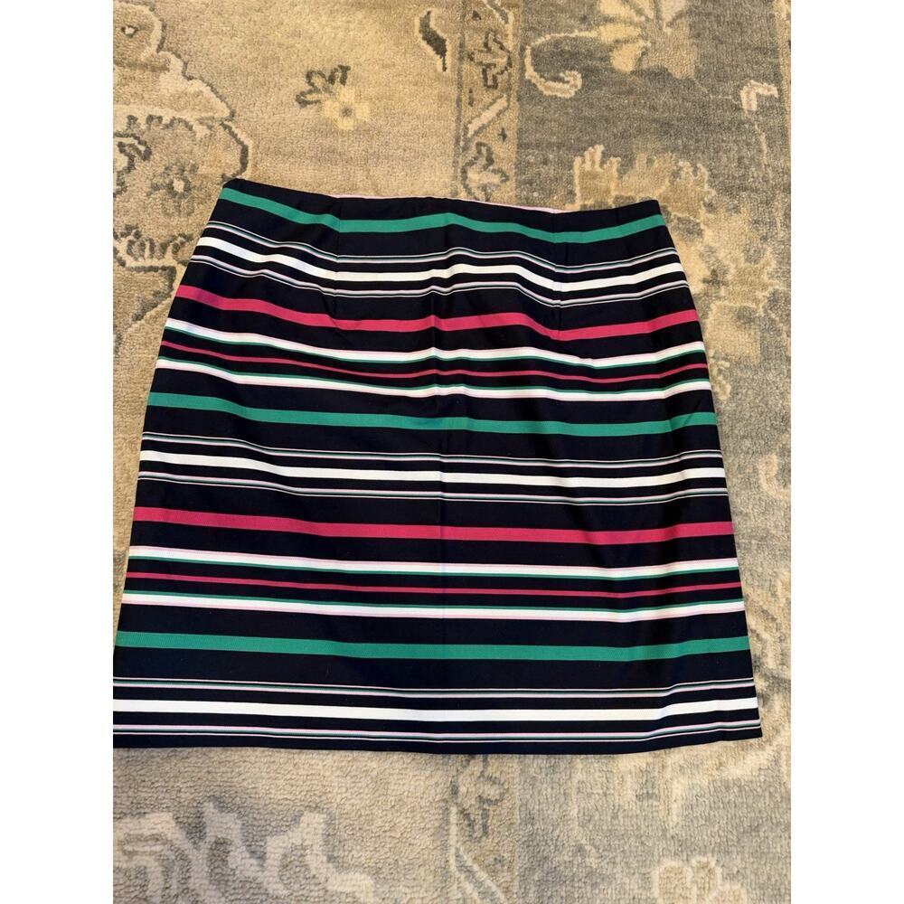 Talbots women’s striped lined pencil skirt size 16 Petite NEW NWOT